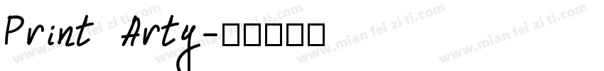 Print Arty字体转换